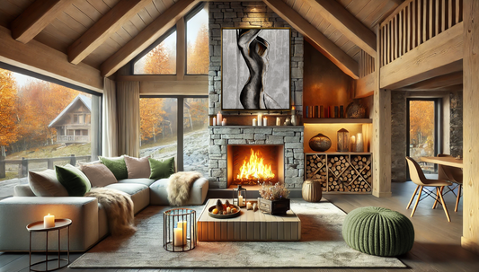 How to Create a Cosy Living Room Sanctuary with Nature-Inspired Home Decor and Statement Art