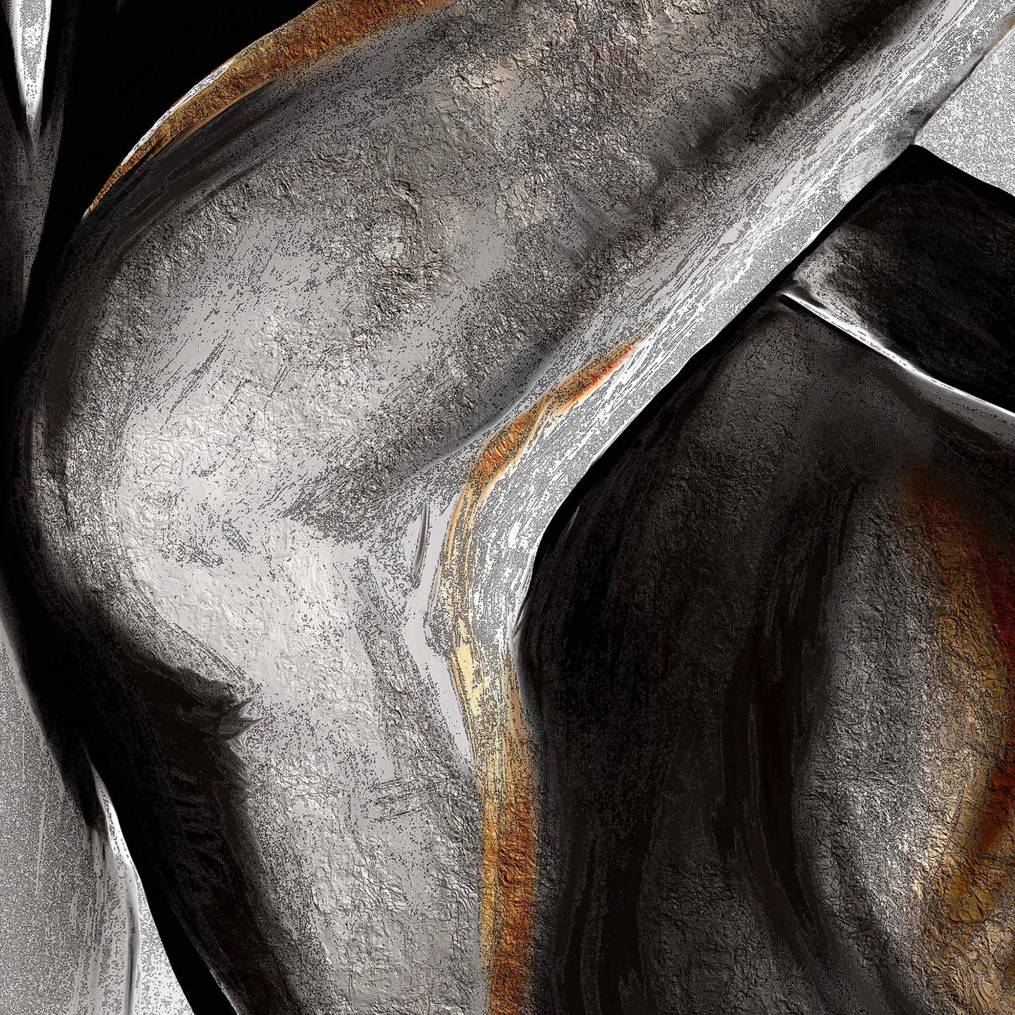 Contemporary Neutral Figurative Art | Body as Sanctuary by Kendra Taylor Art, part of the Bare Confidence Chronicles Collection | Close-up Detail