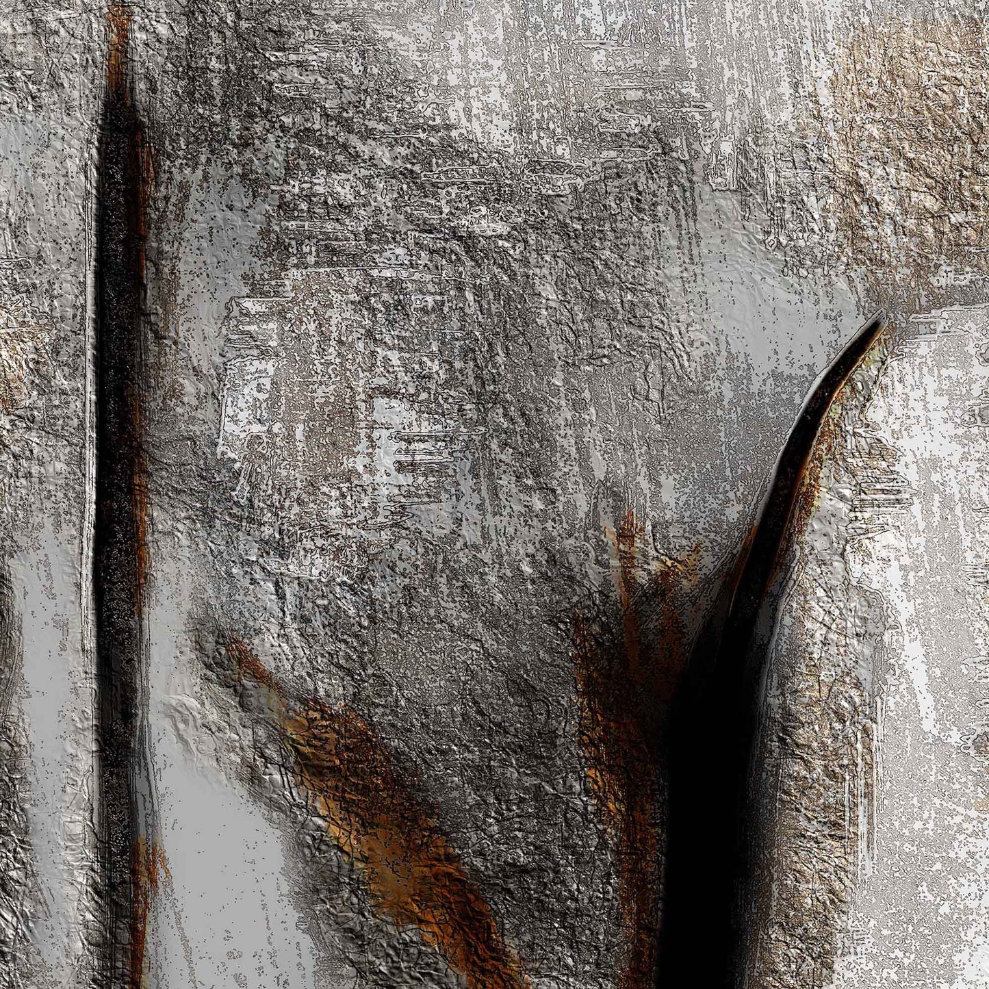 Modern Figurative Fine Art Painting | Embodied Empowerment by Kendra Taylor Art, part of the Bare Confidence Chronicles Collection
| Close-up Detail