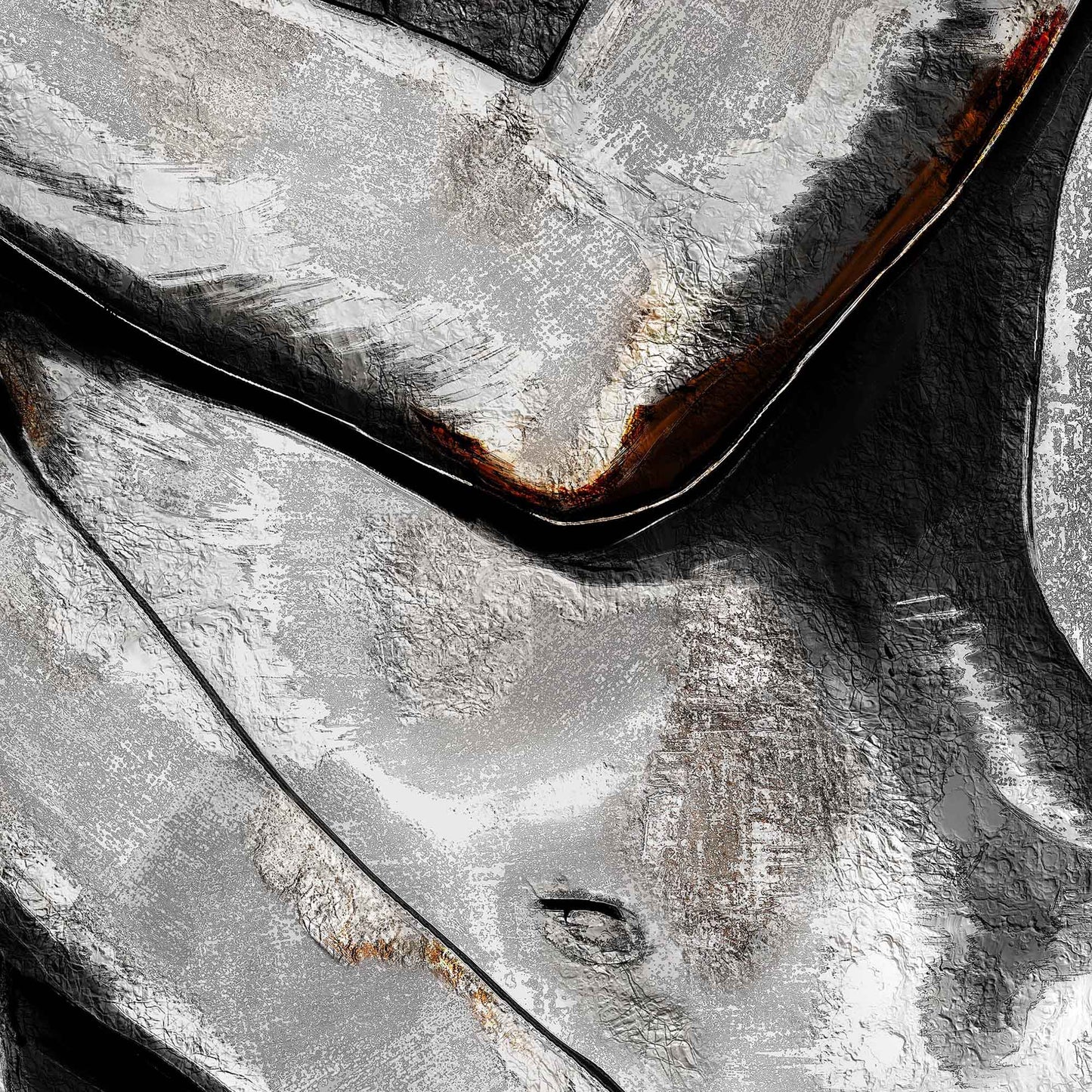 Contemporary Figurative Fine Art Painting | Fearless Vulnerability by Kendra Taylor Art, part of the Bare Confidence Chronicles Collection | Close-up Detail