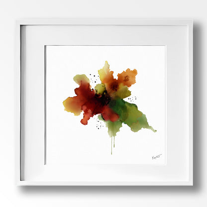 Set of 4 Autumn-Inspired Abstract Prints by Kendra Taylor Art | Perfect for your gallery wall.