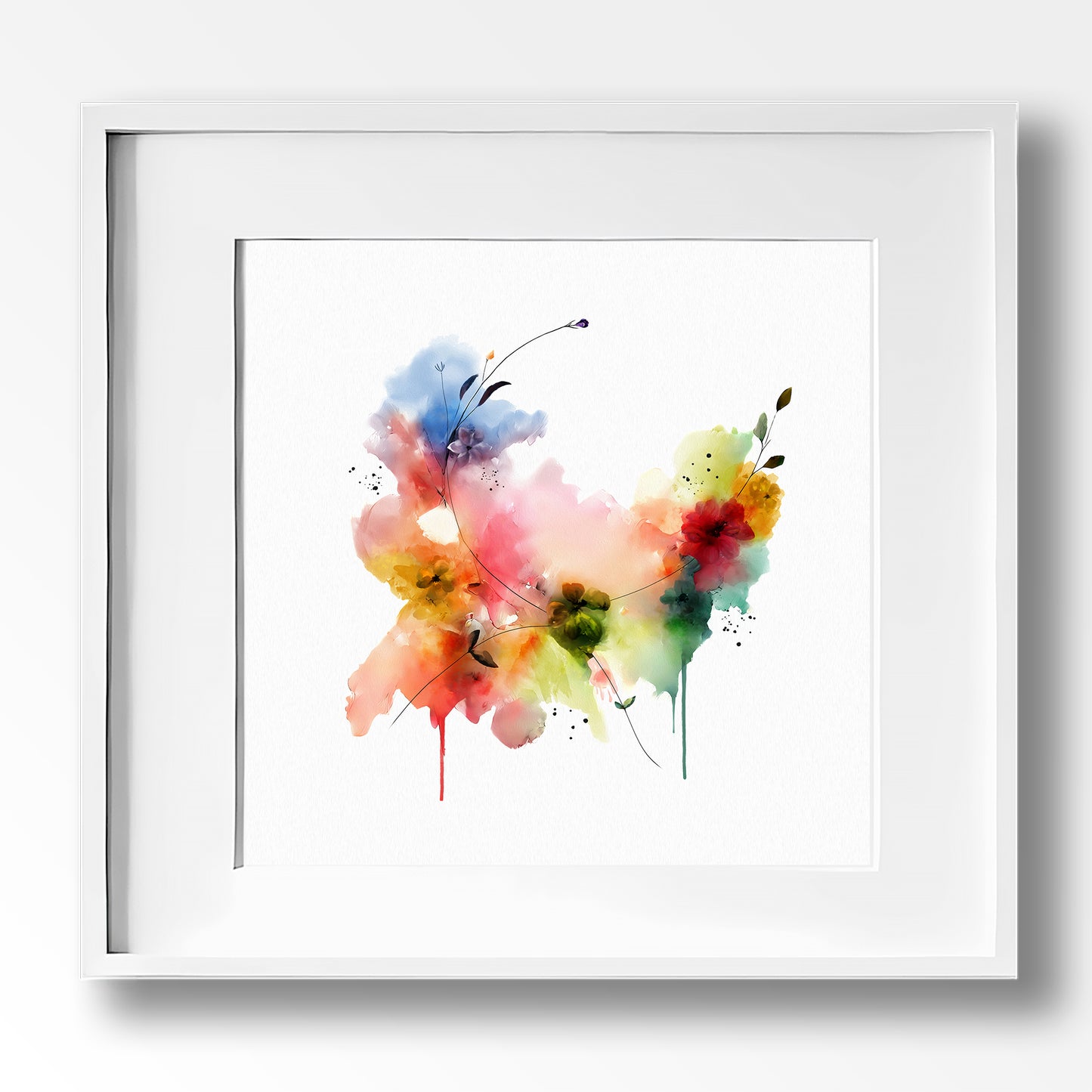 Set of 4 Spring-Inspired Abstract Prints by Kendra Taylor Art | Perfect for your gallery wall.