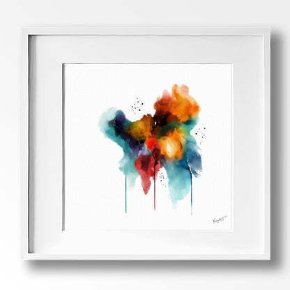 Set of 4 Summer-Inspired Abstract Prints by Kendra Taylor Art | Perfect for your gallery wall.