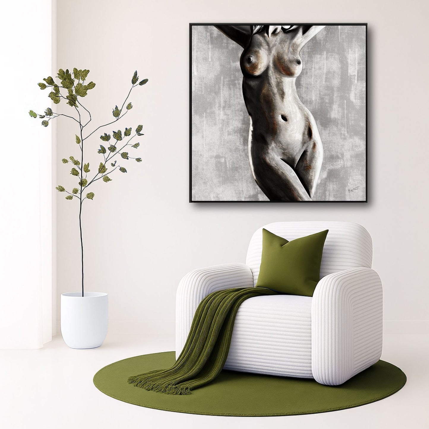 Courage in the Flesh | Print On Fine Art Canvas